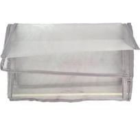 Двусторонний подвесной органайзер для хранения сумок и одежды в гардероб URM 3 полки, 6 секций, прозрачный D01247