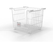 Штабелируемая корзина для хранения овощей ПК МАГС EASY-SYSTEM 265x270x250 цвет белый матовый с ценником VH39-50 СКЛ07-00021