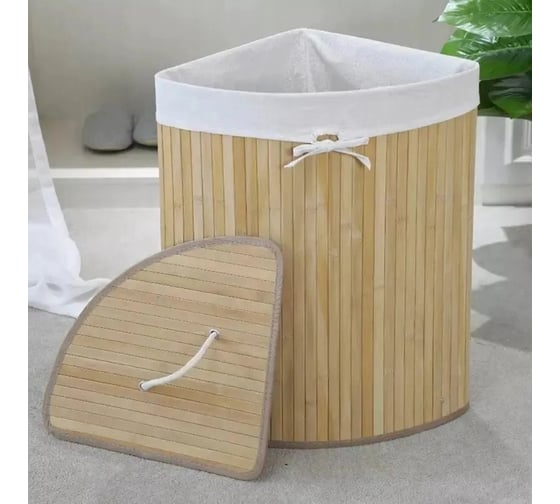 Корзина для белья Homium for Home, Eco, размер 35x35x60 см, угловая laundry1