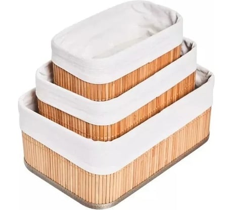 Корзины для хранения ZDK Homium for Home, Eco, набор 3 шт basketset-1