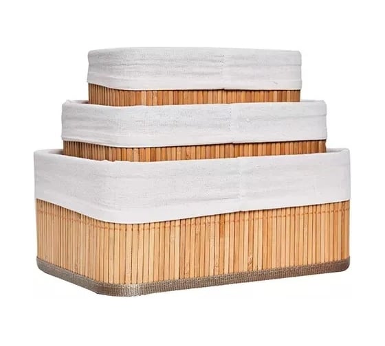 Корзины для хранения ZDK Homium for Home, Eco, набор 3 шт basketset-1
