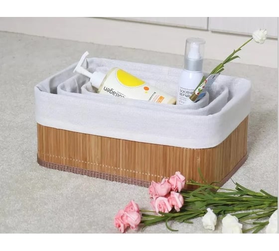 Корзины для хранения ZDK Homium for Home, Eco, набор 3 шт basketset-1