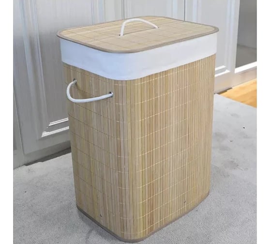Корзина для белья Homium for Home, Eco, размер 40x30x60 см, квадратная, темный laundry6
