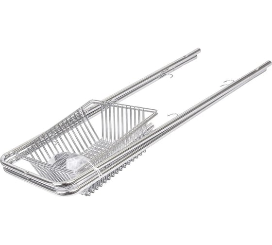 Полка для хранения ZDK Homium Metall, на колесиках, цвет серебро, размер 27x26x74 см shelfwheels01