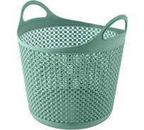 Универсальная корзина PROFF PLASTIK 210x260 мм жемчужина круглая пластиковая зеленая ИН-2601845з