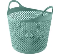 Универсальная корзина PROFF PLASTIK 210x235 мм жемчужина круглая пластиковая зеленая ИН-2601844