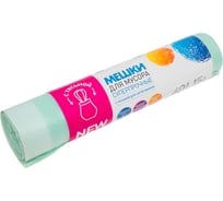 Мешки для мусора с тесьмой для затягивания 60 л, 15 шт, мятные, суперпрочные Fun Clean 16751