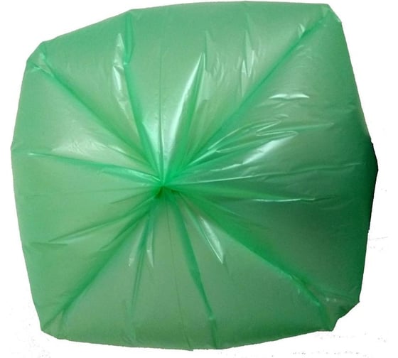 Мешки для мусора 35 л, зеленые, пнд, 8 мкм, в рулоне 30 шт, 48x58 см Luscan 1694342