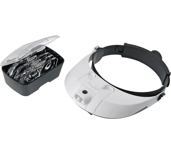 Лупа Veber 81001-G налобная, с подсветкой 26202