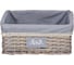 Корзина стеллажная "Лён" Natural House, Д400 Ш310 В170, серый EW-19 M 1