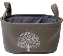 Корзина тканевая для хранения "Сад" HANDY HOME, Д280 Ш180 В140, серый EW-67