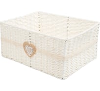 Стеллажная корзина HANDY HOME сердечко, 30x23x15 см, белый EW-60 M