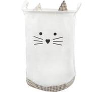 Сумка-мешок для игрушек на утяжке HANDY HOME котенок, 35x35x52 см, бежевый EW-102