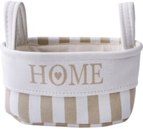 Корзина тканевая для хранения "Home" HANDY HOME, Д360 Ш270 В180, бежевый EW-70