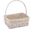Корзина с ручкой "Колокольчик" Natural House, Д370 Ш280 В150, белый EW-29 L 1