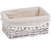 Корзина стеллажная "Колокольчик" Natural House, Д280 Ш190 В130, белый EW-31 XS