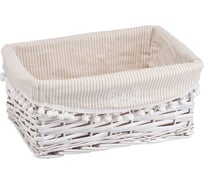 Корзина стеллажная "Колокольчик" Natural House, Д340 Ш250 В150, белый EW-31 S