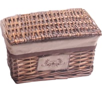 Корзина стеллажная с крышкой "Орех" Natural House, Д300 Ш200 В180, коричневый EW-59 S