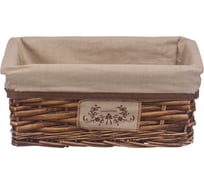 Корзина стеллажная "Орех" Natural House, Д340 Ш250 В150, коричневый EW-55 S