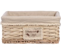 Корзина стеллажная "Natural Life" Natural House, Д340 Ш250 В150, натуральный EW-88 S