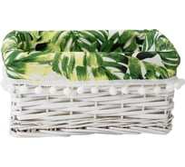 Корзина стеллажная "Tropics" Natural House, Д280 Ш190 В130, белый EW-82 XS