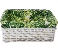 Корзина стеллажная "Tropics" Natural House, Д400 Ш310 В170, белый EW-82 M