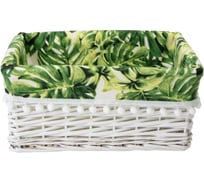 Корзина стеллажная "Tropics" Natural House, Д340 Ш250 В150, белый EW-82 S