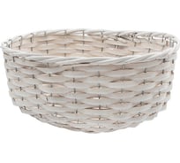 Корзина подарочная овальная Natural House, Д290 Ш200 В120, белый ZX-05M