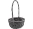Корзина подарочная c ручкой круглая Natural House, Д300 Ш300 В140, графит ZX-02L 1