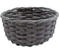 Корзина подарочная круглая Natural House, Д300 Ш300 В140, графит ZX-01L