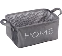 Корзина для хранения "Велюр" HANDY HOME, Д340 Ш220 В160, серый LIS-10 L