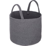 Корзина для хранения HANDY HOME хлопок, 30x30x25 см, серый LIS-18 M
