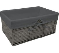Корзина стеллажная "Paper" HANDY HOME, Д390 Ш260 В180, серый LIS-40M