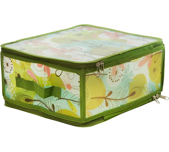 Складной короб на молнии HANDY HOME весна, 300х280х150, зеленый, желтый ESH06 M 1
