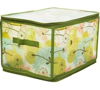 Складной короб на молнии HANDY HOME весна, 400х300х250, зеленый, желтый ESH06 L