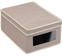 Короб для хранения обуви HANDY HOME вельвет, 350х250х160, серый AH-10