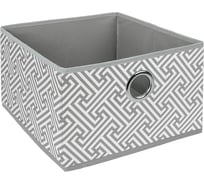 Короб для хранения HANDY HOME орнамент, 280х280х180, серый UC-204