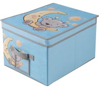 Короб для хранения HANDY HOME мишка, 400х300х250, голубой UC-102