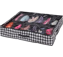 Короб-органайзер HANDY HOME пепита, 12 секций, 750х600х150, черно-белый UC-44