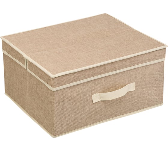 Короб для хранения HANDY HOME лен, 410х350х200, песочный UC-28 1