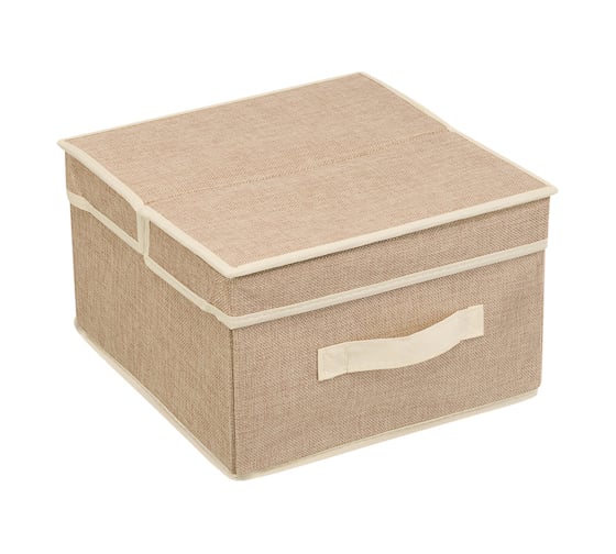 Короб для хранения HANDY HOME лен, 300х300х180, песочный UC-27 1