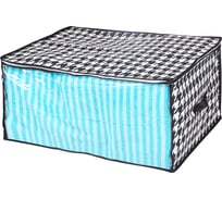 Кофр для хранения HANDY HOME пепита, 600х450х30, черно-белый UC-47