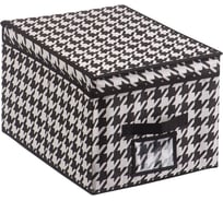 Короб для хранения HANDY HOME пепита, 400х300х250, черно-белый UC-50