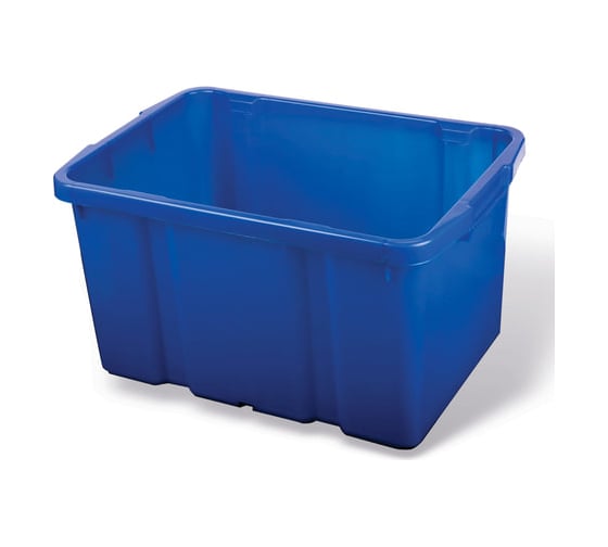 Штабелируемый ящик для хранения PLAST TEAM 60 л, 60x40x34 см, цвет синий Pt9954 601033