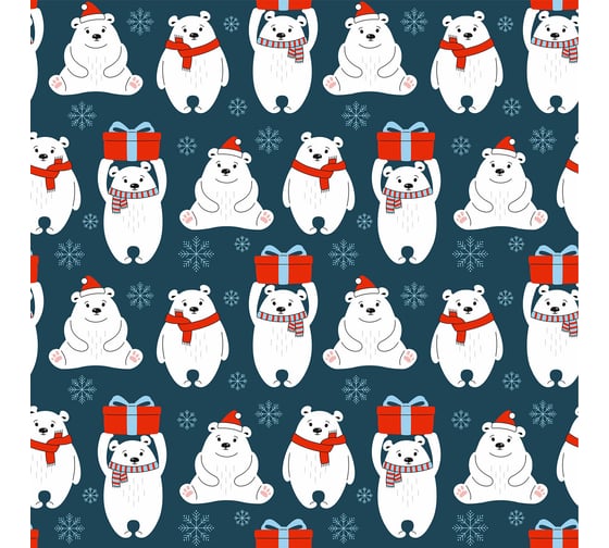 Новогодняя упаковочная бумага ЗОЛОТАЯ СКАЗКА Snow Fun, 70x100 см, 10 дизайнов ассорти 591911