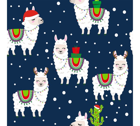 Новогодняя упаковочная бумага ЗОЛОТАЯ СКАЗКА Snow Fun, 70x100 см, 10 дизайнов ассорти 591911