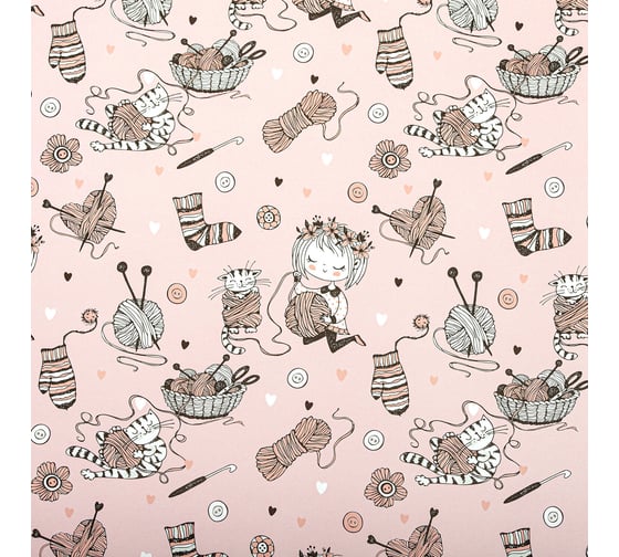 Упаковочная бумага ЗОЛОТАЯ СКАЗКА For Kids, 70x100 см, 10 дизайнов ассорти 591918