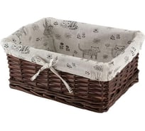 Корзина для хранения Волшебная страна Котики с текстильным вкладышем прямоугольная 006828