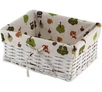 Корзина для хранения Волшебная страна Совы с текстильным вкладышем прямоугольная 006827