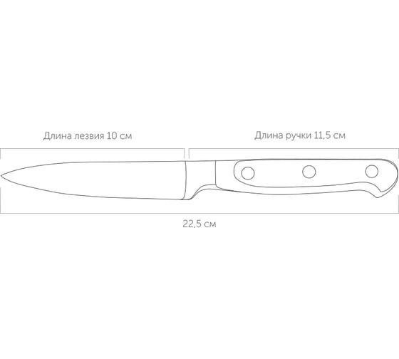 Нож NADOBA ARNO для овощей, 10 см, 724210